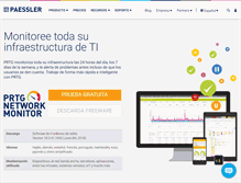 Tablet Screenshot of es.paessler.com