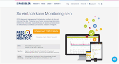 Desktop Screenshot of de.paessler.com