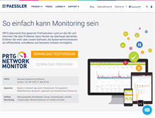 Tablet Screenshot of de.paessler.com
