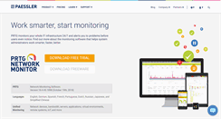 Desktop Screenshot of paessler.com